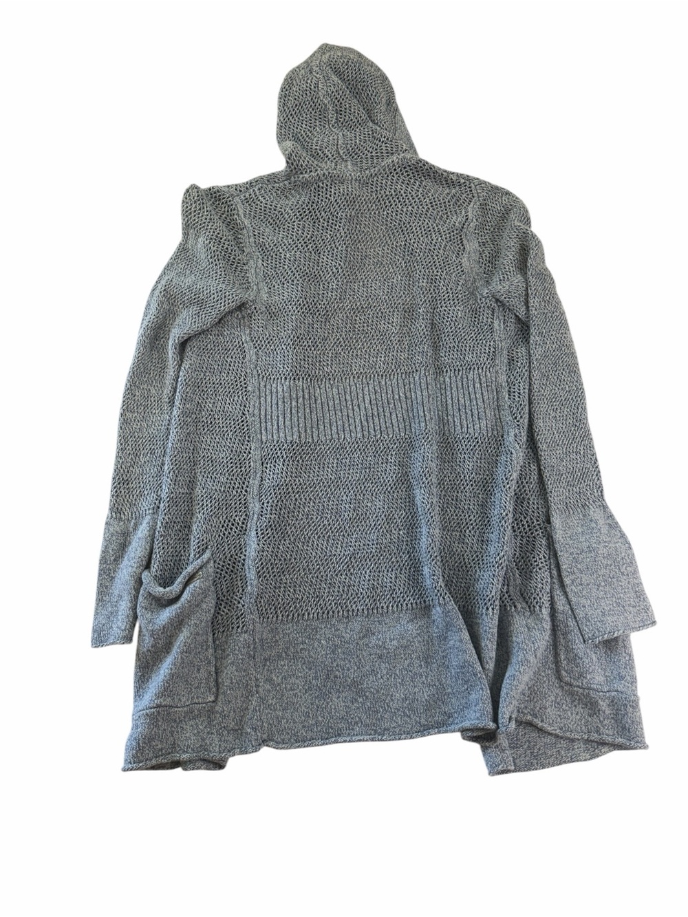 Eddie Bauer Light blue Hooded Open-Front Cardigan - Picture 6 of 6